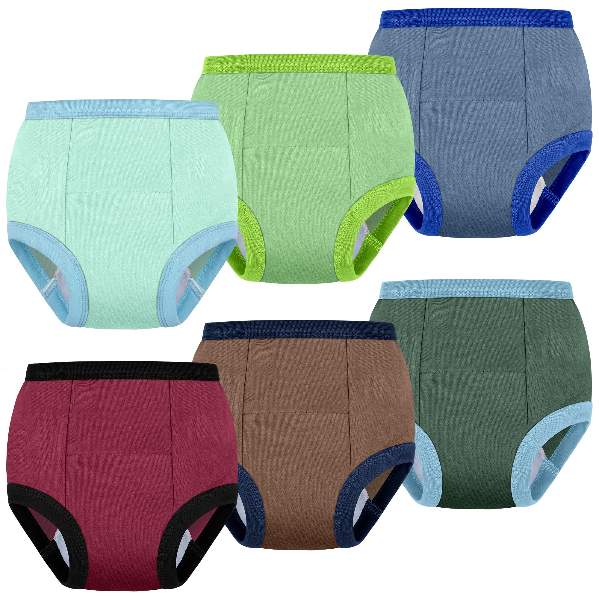 BIG ELEPHANT Toddler Potty Training Underwear, 100% Cotton for Boys &amp; Girls