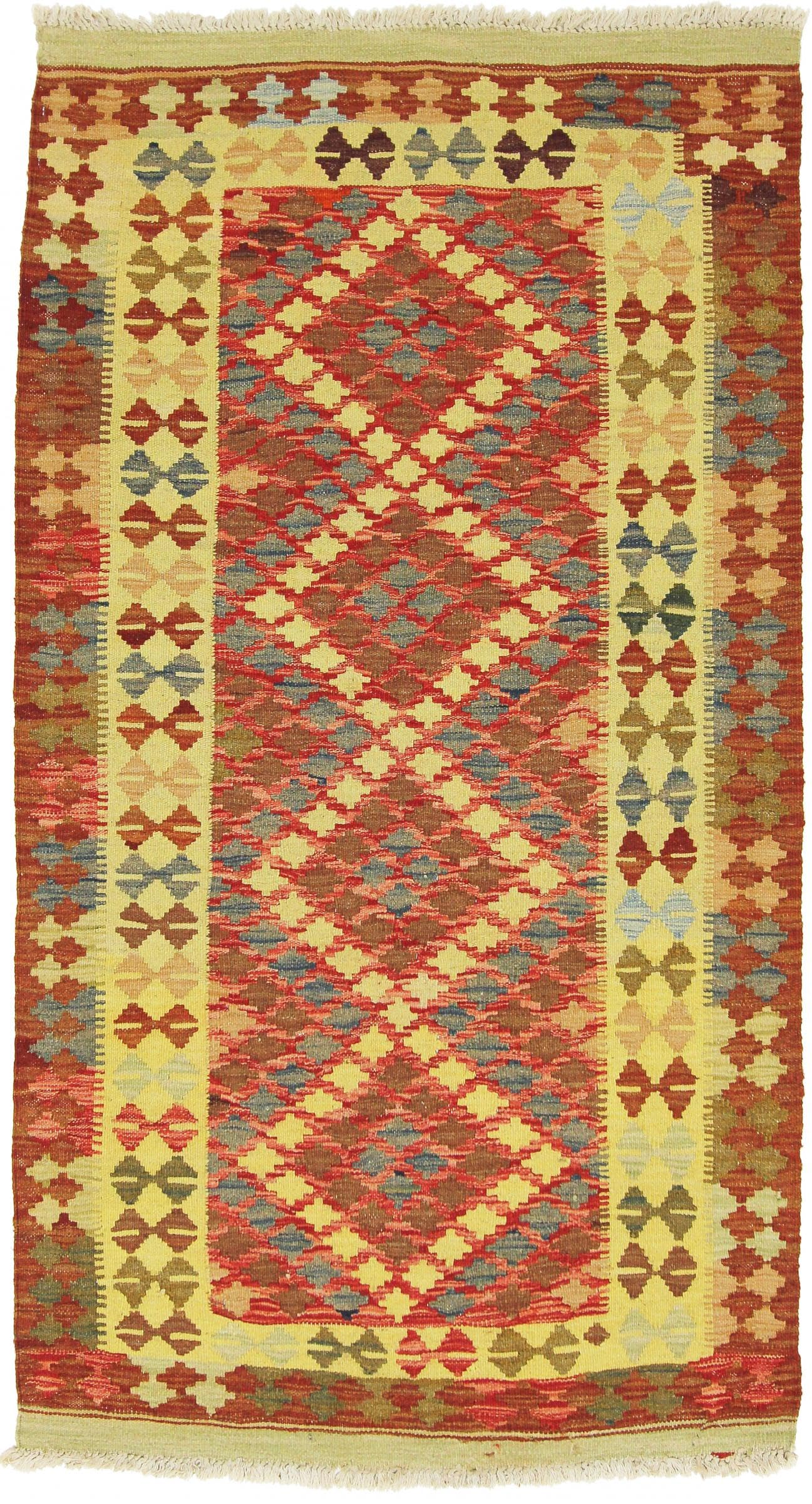 Tapis d'Orient Kilim Afghan une pièce unique tissée main pour votre foyer