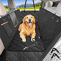 Kytely 600D Heavy Duty Waterproof Dog Car Seat Cover Hammock with Side Flaps - Anti-Scratch Nonslip Backseat Protector for Cars Trucks SUVs