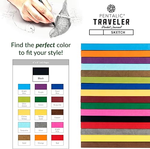 Miniatura 7 de Cuaderno de bocetos Travelers Dot Grid Pentalic Art libre de ácidos