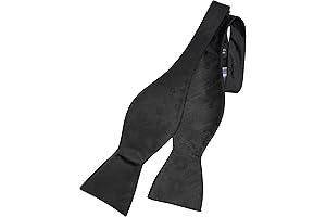 Woven Self Tie Bow Ties for Mens: Stripes Tuxedo Wedding Bow Tie