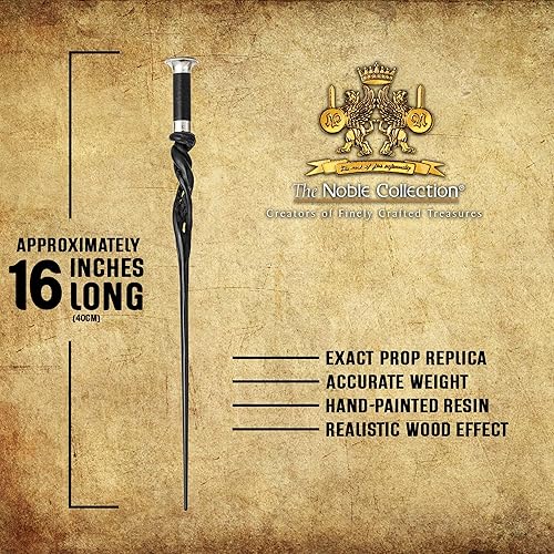 Miniatura 3 de The Noble Collection - Varita Albus Dumbledore en una caja estándar con ventana - Varita del mundo mágico de 16 pulgadas (15.7 in) - Juego de