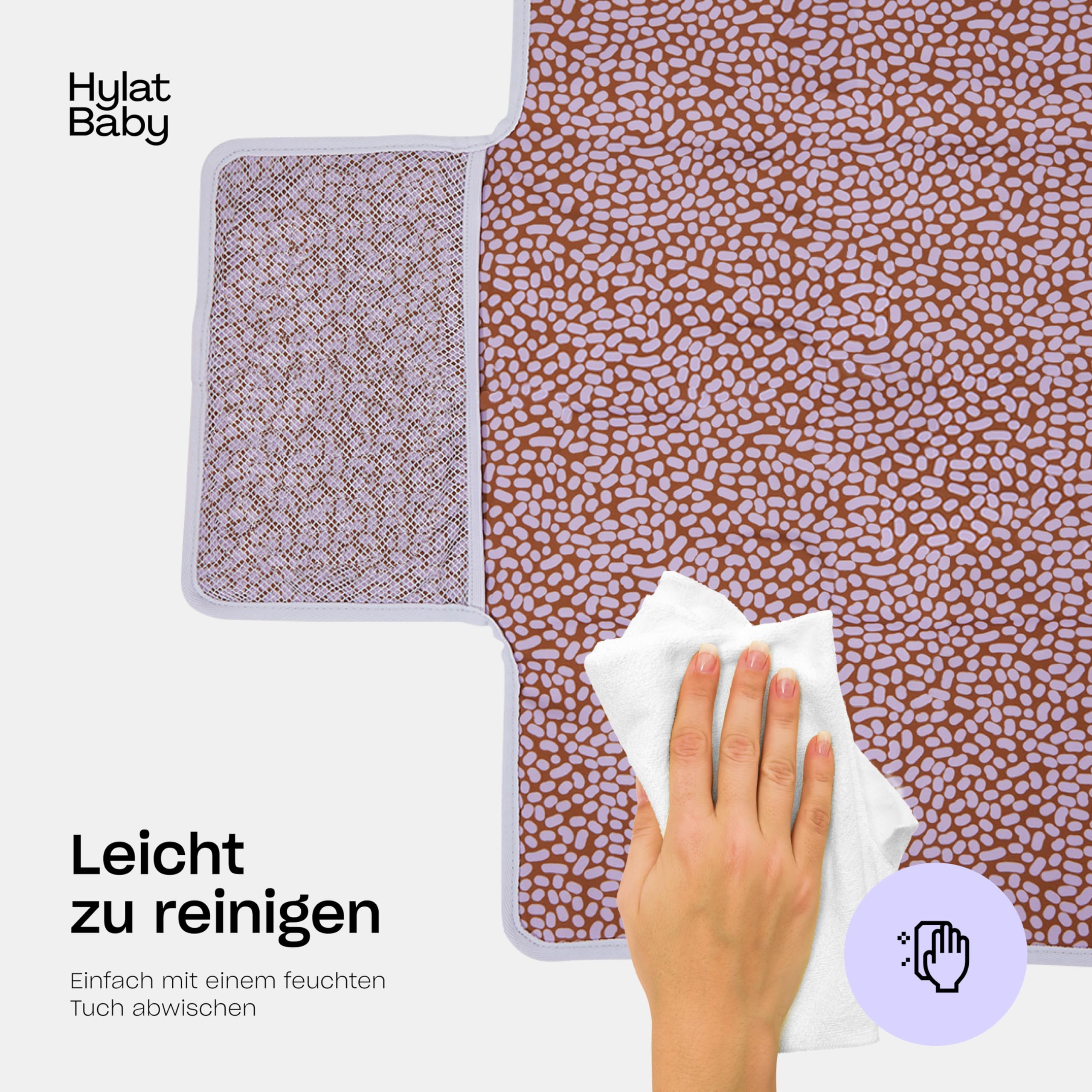 Matelas à Langer Portable Hylat Baby - Imperméable PEVA, Léger Et Pliable