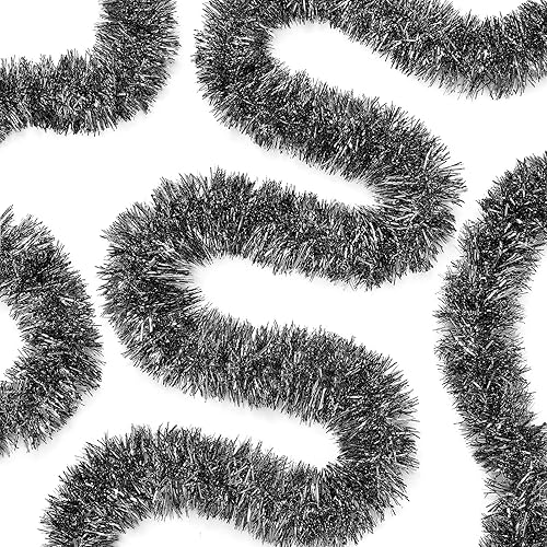 WILLBOND Guirnalda de oropel metálica de 50 pies para decoración de árbol de Navidad, Año Nuevo, boda, cumpleaños, decoraciones para colgar, disponible en Yaxa Colombia