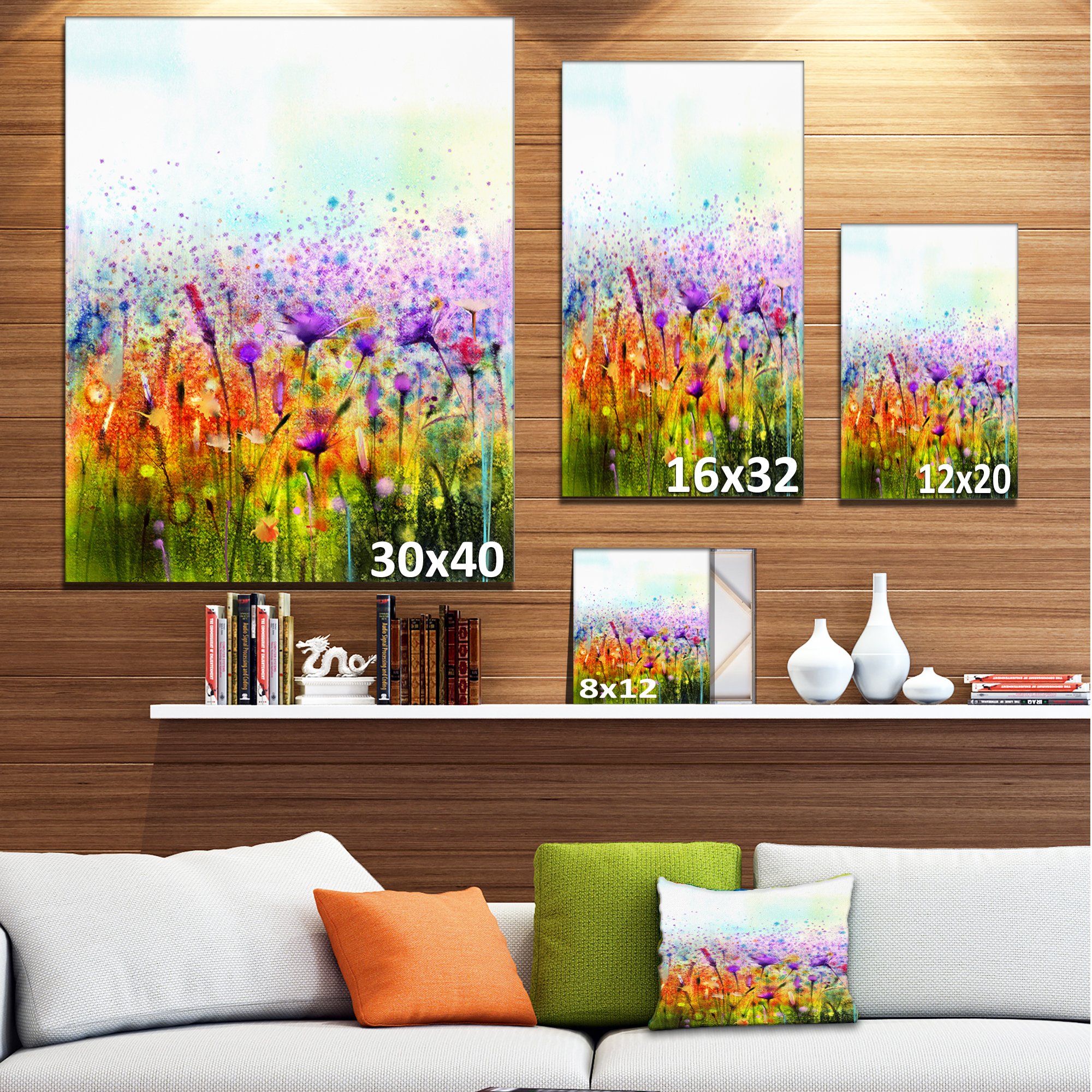 Amazon.co.jp: デザインアート抽象コスモスのカラフルな花大きな花