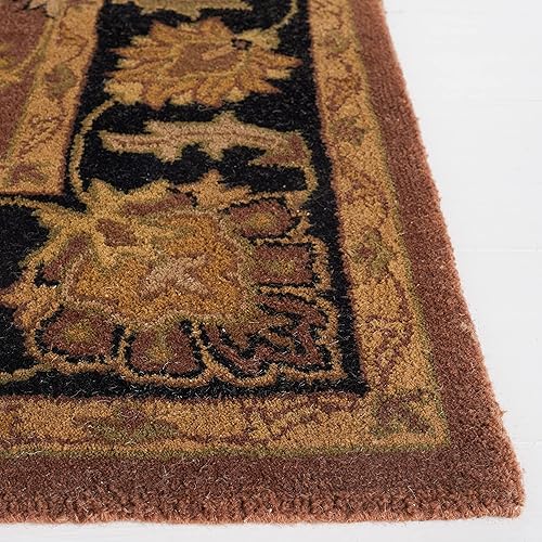 Miniatura 5 de SAFAVIEH Classic Collection CL239C - Alfombra de pasillo de lana oriental tradicional hecha a mano de 2 pies 3 pulgadas x 8 pies, color óxido y negro