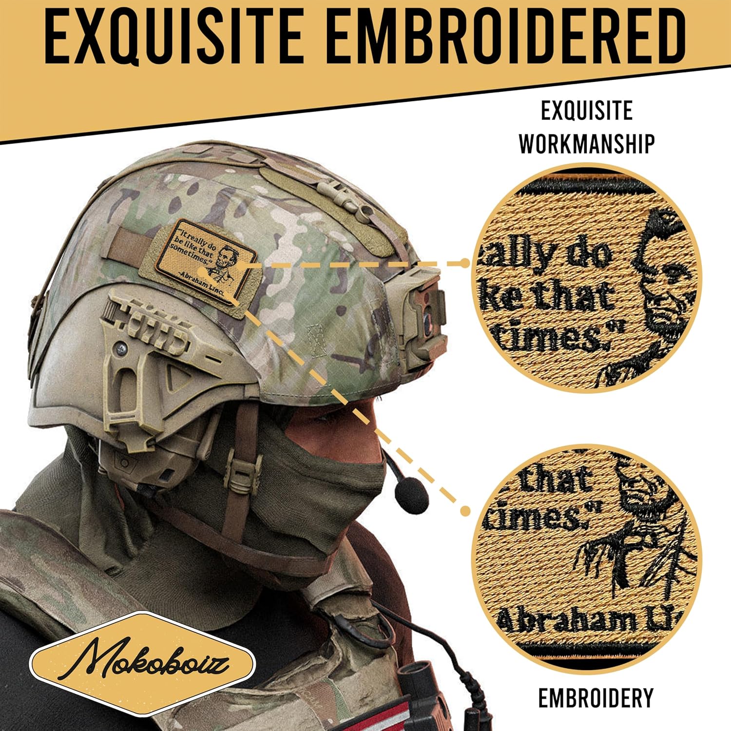 It Really Do Be Like That Sometimes 3 Inches Hook and Loop Embroidered Applique Patches, Embroidery Patch, DIY Accessories for Backpacks Army Vests Dog Harness Clothes, Gifts for Patchriot image 3