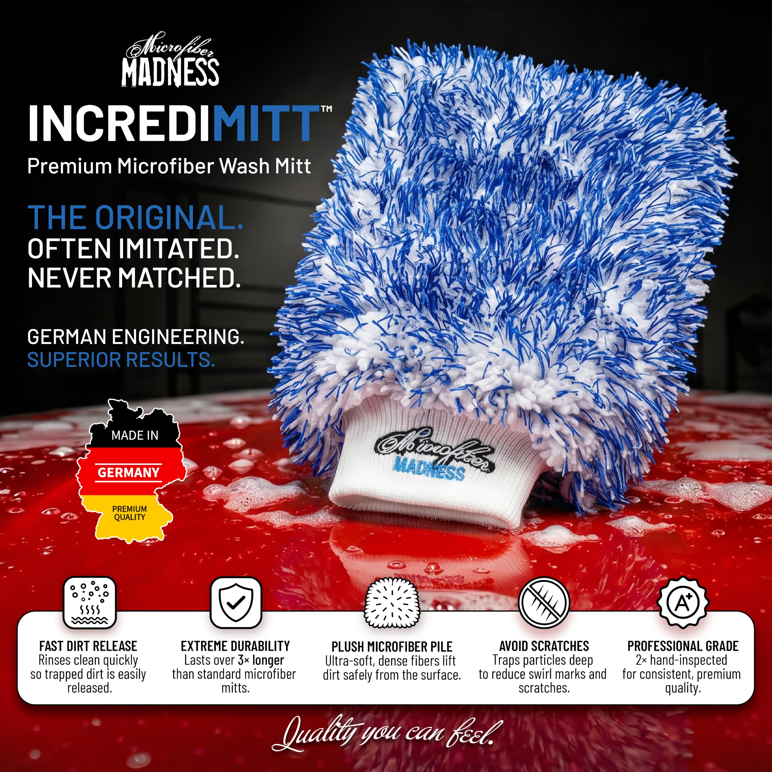 Guante de lavado de microfibra