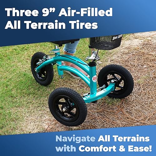 Miniatura 3 de KneeRover Jr - Rodillera todo terreno para niños y adultos pequeños, para cirugía de pie, andador de rodilla resistente para recuperación de