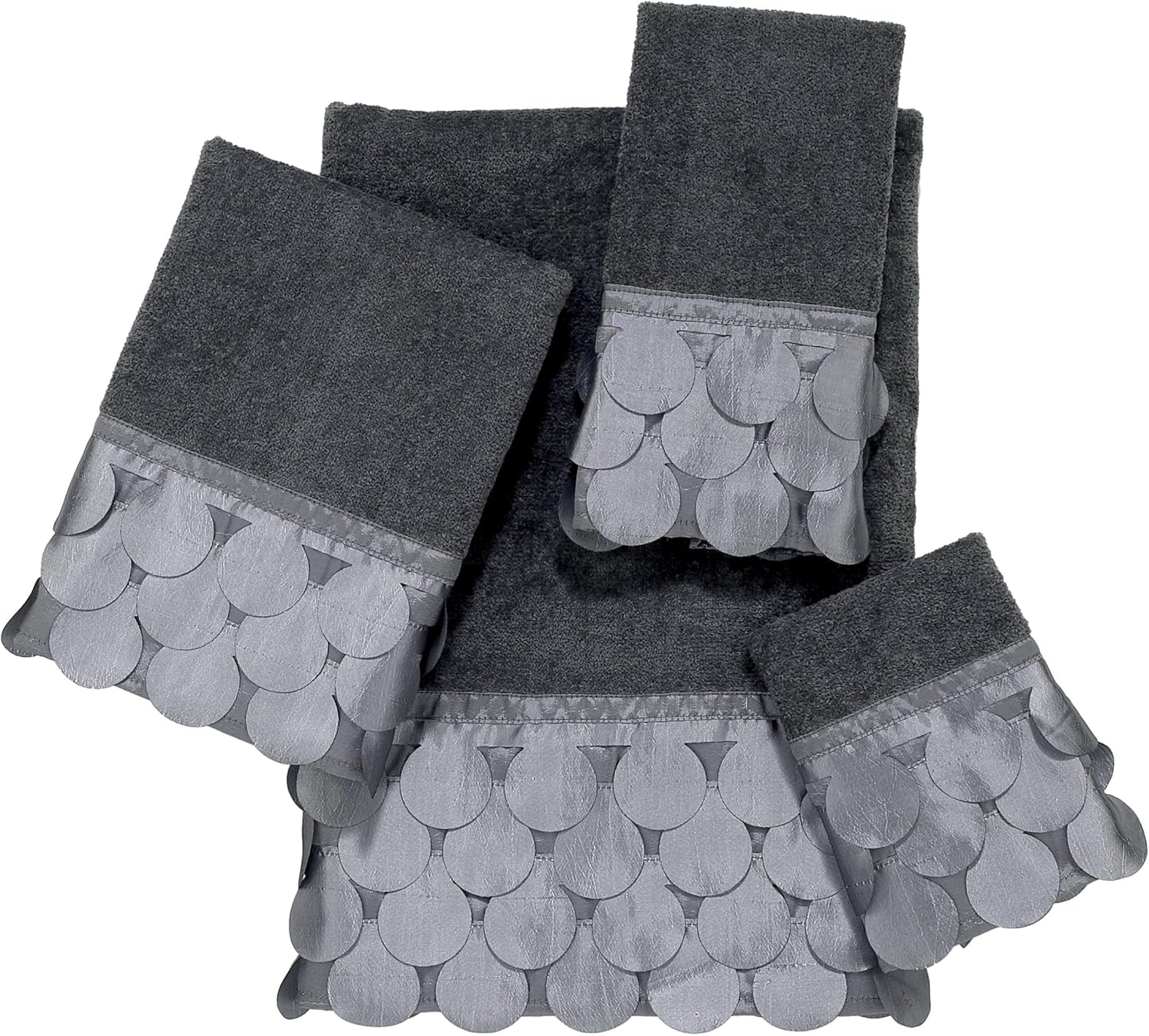 Avanti Towel Set Flutter DOTS (B,H,W,T) KIT Home & Kitchen