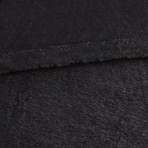 Miniatura 3 de Microlight Cobija extragrande de tejido suave, Poliéster, Negro, King