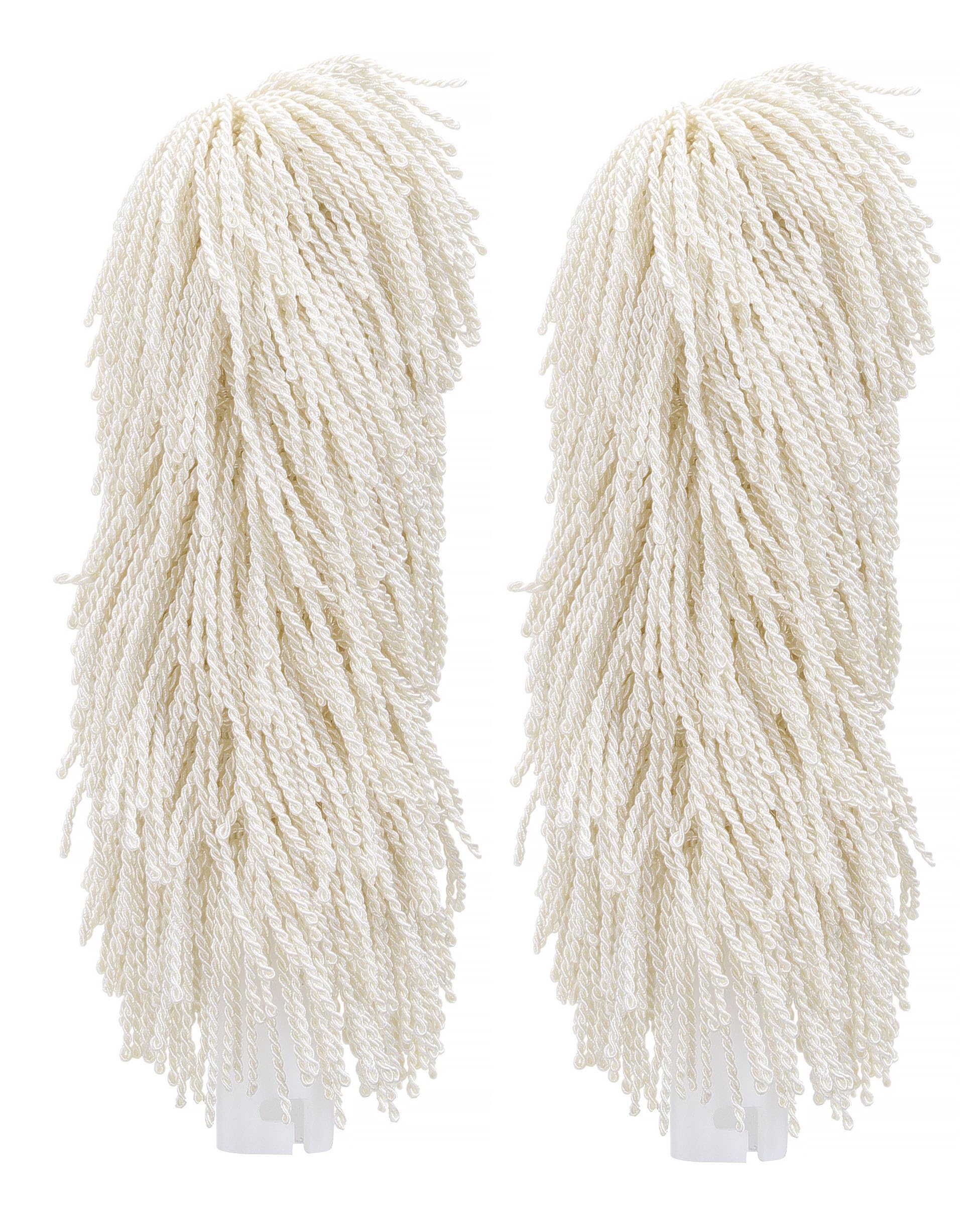 HENDI Cabezales pulidores de respuesto para la máquina pulidora y secadora eléctrica de copas y vasos de cristal de HENDI, 2 cepillos rodillos de microfibra giratorios para abrillantar, 205x55mm