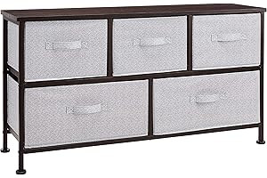 5-Drawer Fabric Storage Organizer Unit - Extra Wide