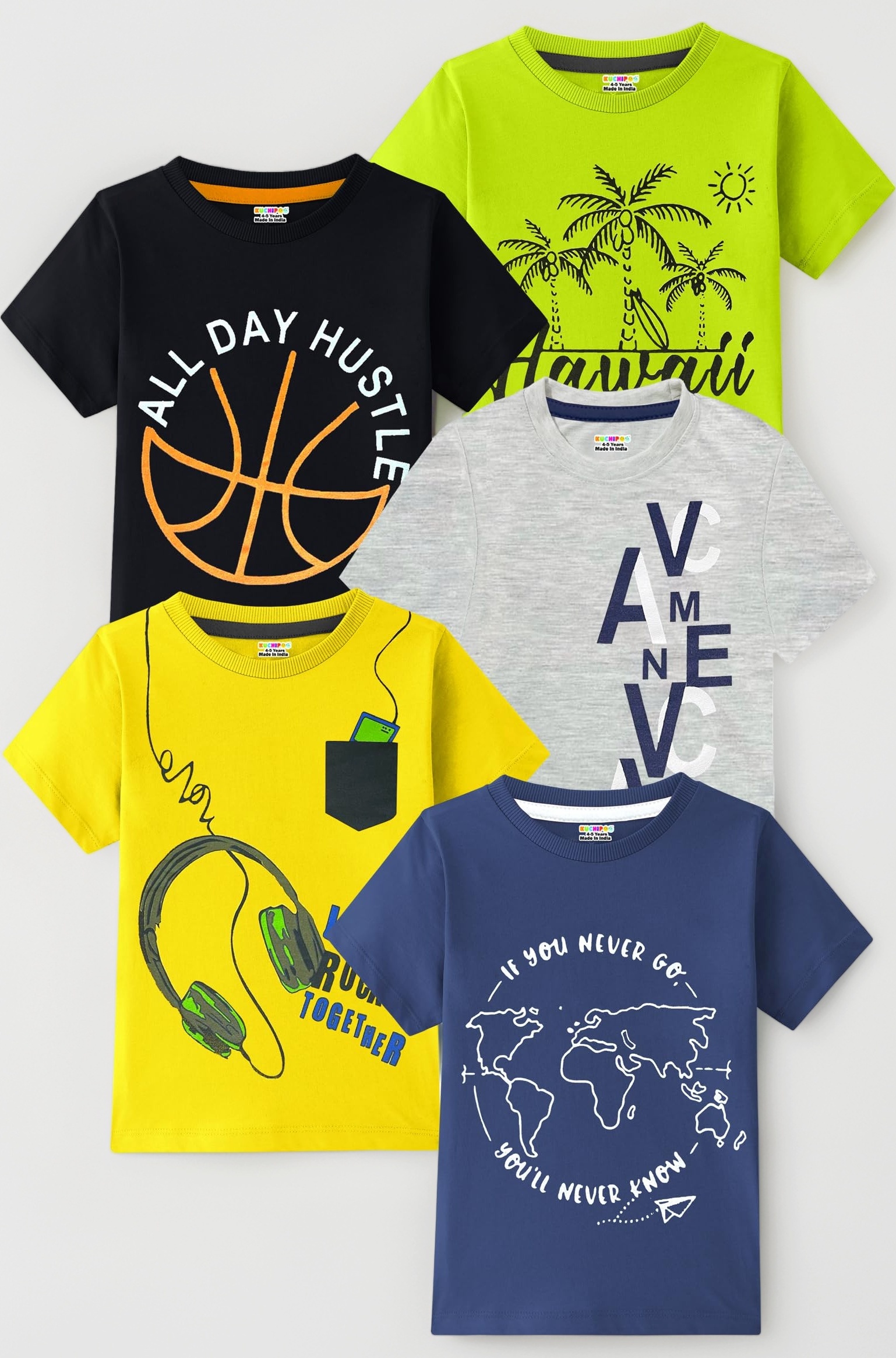 Boys Half Sleeves Cotton T-Shirt