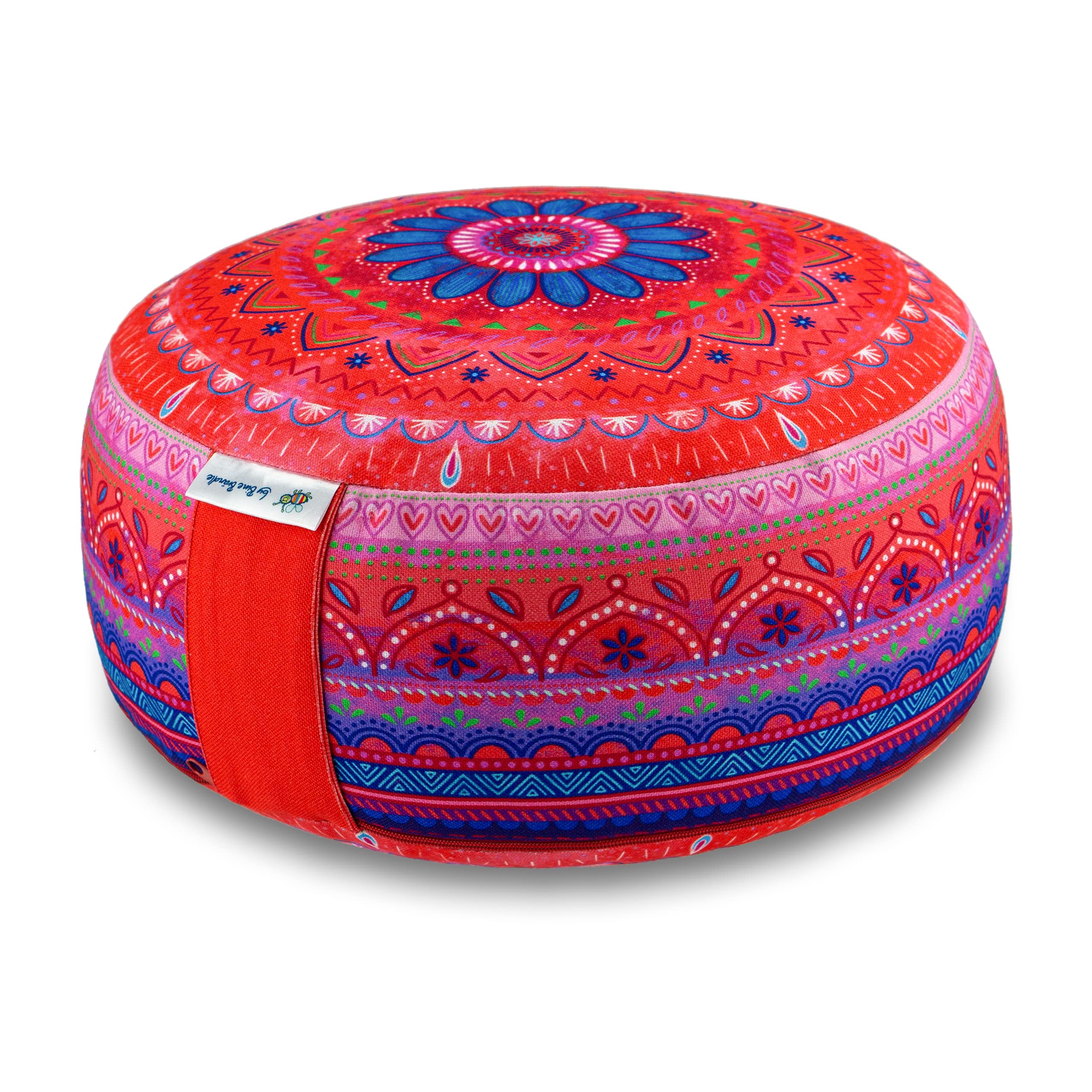 Federe Per Cuscini ABAKUHAUS Set Da 2, Stampa Digitale Fronte-retro, Chakra Yoga, Dimensioni 40x40 Cm, Colori Fucsia Verde Grigio, Microfibra, Senza Inserto - 4