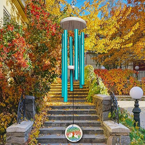 FONMY Campanillas de viento para exteriores con colorido símbolo de árbol de la vida, campanillas de viento conmemorativas para un ser querido, gran disponible en Yaxa Costa Rica