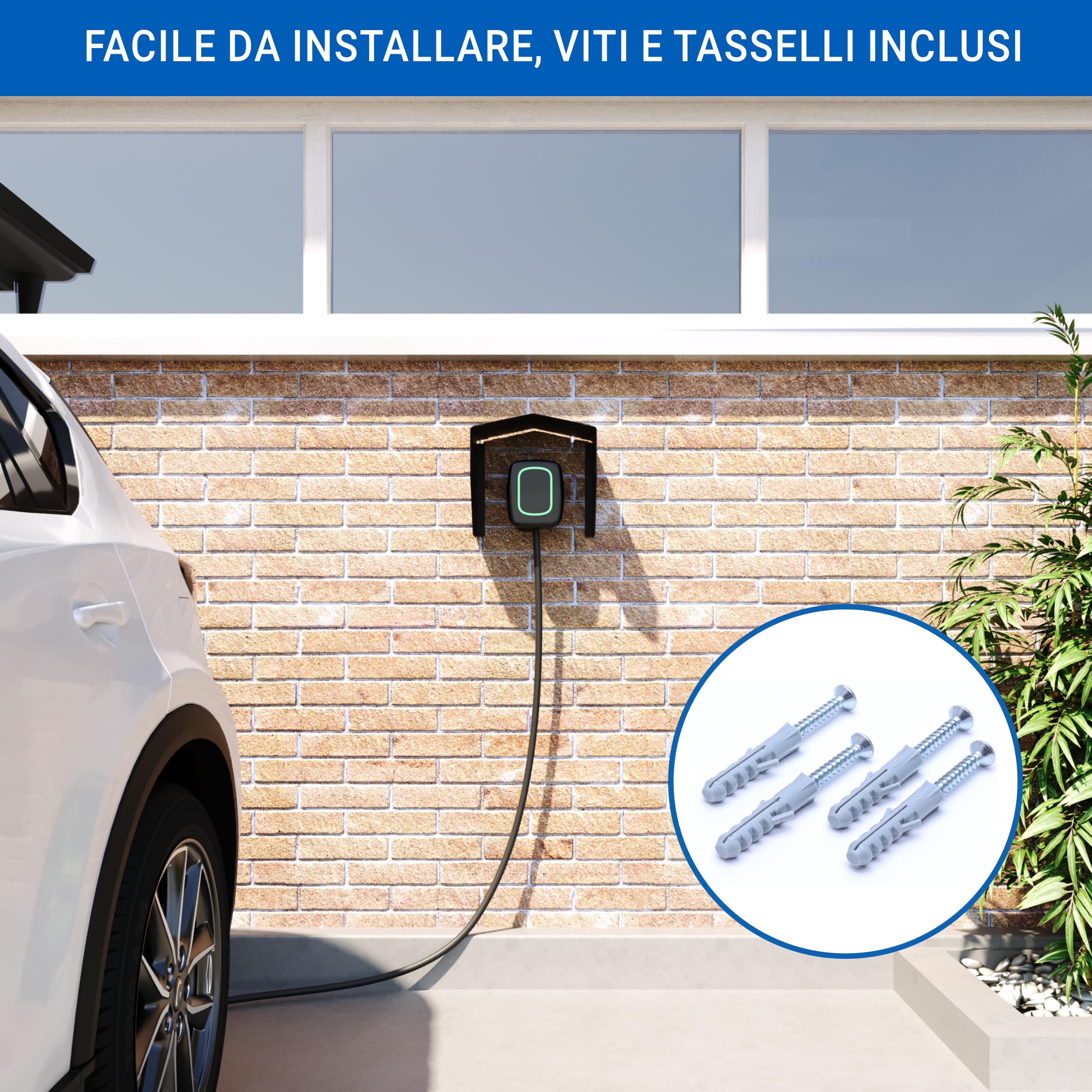 Copertura Protettiva Per Wallbox Di Ricarica Auto Elettriche - In Alluminio Composito, Antipioggia E UV, Taglia L O S - Foto 8