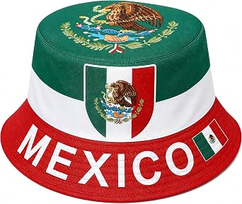 World Cup Bucket Hat, Soccer Fan Support Hat, Patriotic Digital Print Sun Cap