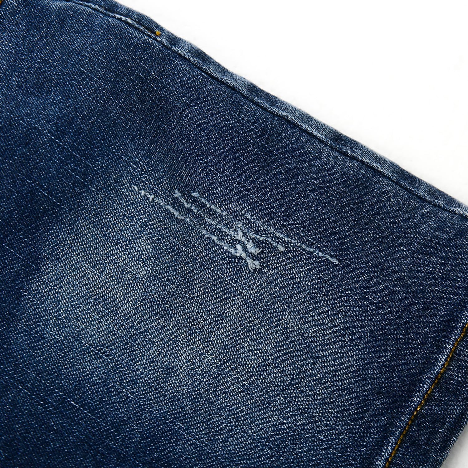 KIDSCOOL SPACE Baby Little Girls Denim Skirt,Ripped Soft Strechy Girls Summer Jeans Overalls Dress - Image 4