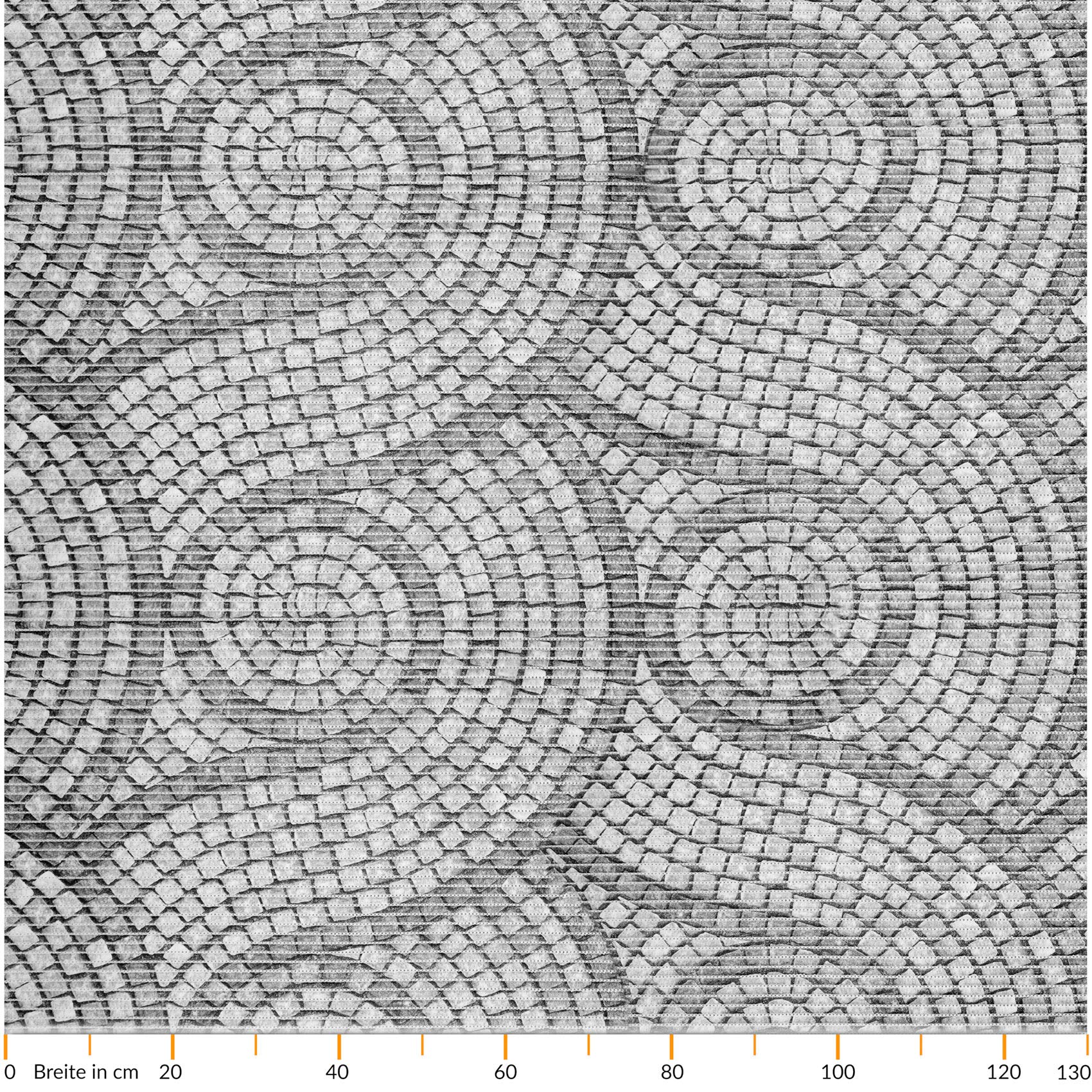 ANRO Zachte schuimmat Badmat Bad Douche WC Voorlegger Tapijt Antislip Badloper Mozaïeksteen Grijs 160x130cm