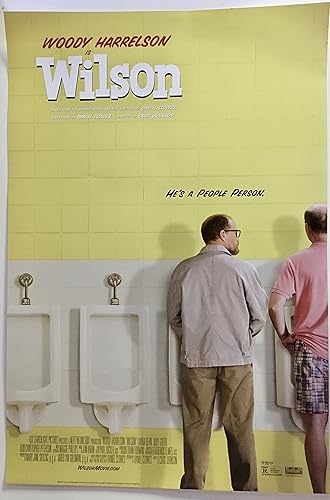 WILSON - 13.5"x20" Original Promo Movie Poster 2017 Woody Harrelson Rare