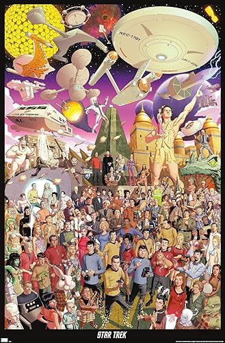 Trends International Star Trek Universe - Póster de pared con ilustración de Abell polvoriento, 14.72 x 22.37 pulgadas, versión premium sin marco
