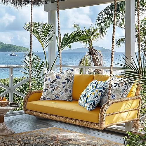 Miniatura 5 de Juego de 2 fundas de almohada decorativas para exteriores de 18 x 18 pulgadas, fundas de cojín modernas para jardín, sofá, cama, silla de oficina,