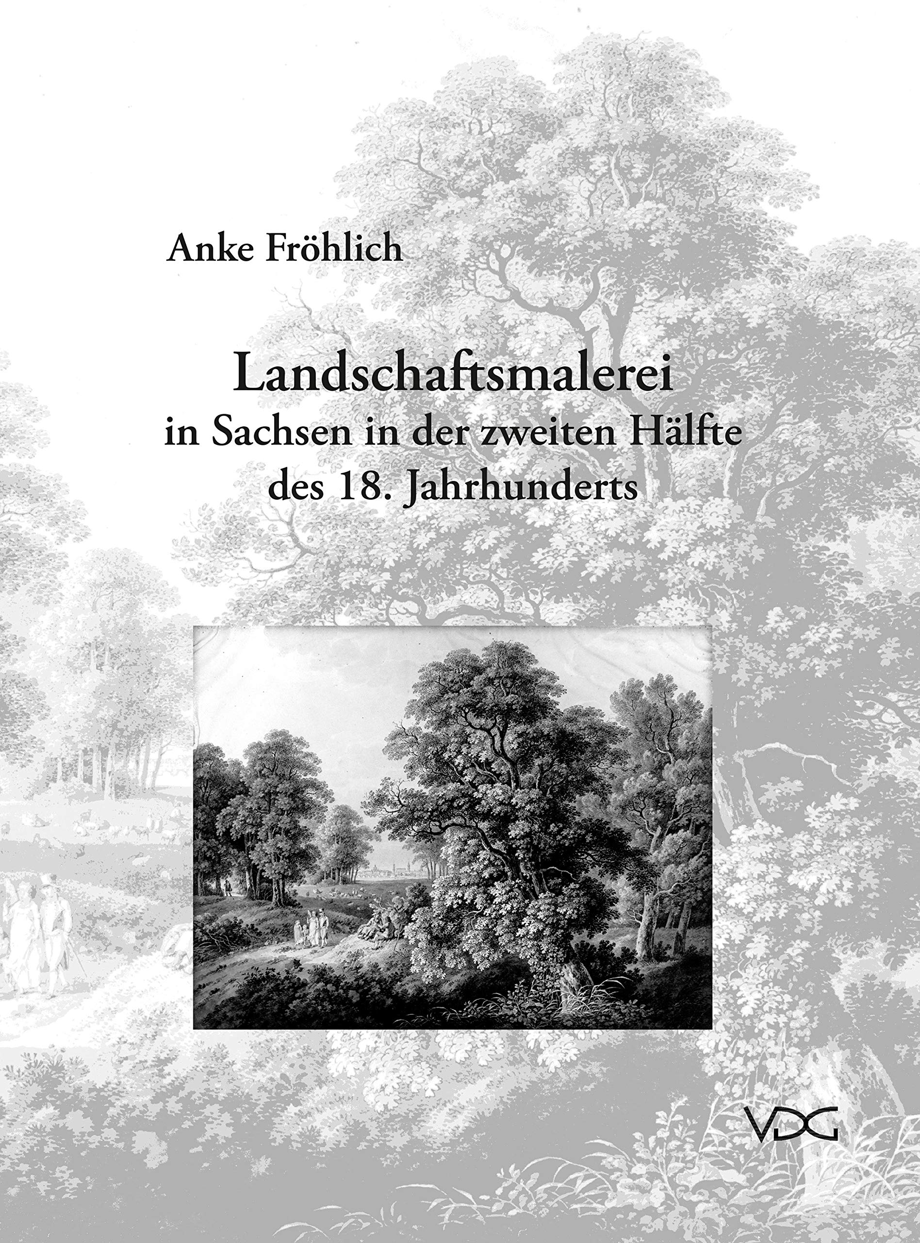Landschaftsmalerei in Sachsen bel ouvrage d'archive pour collectionneur d'art