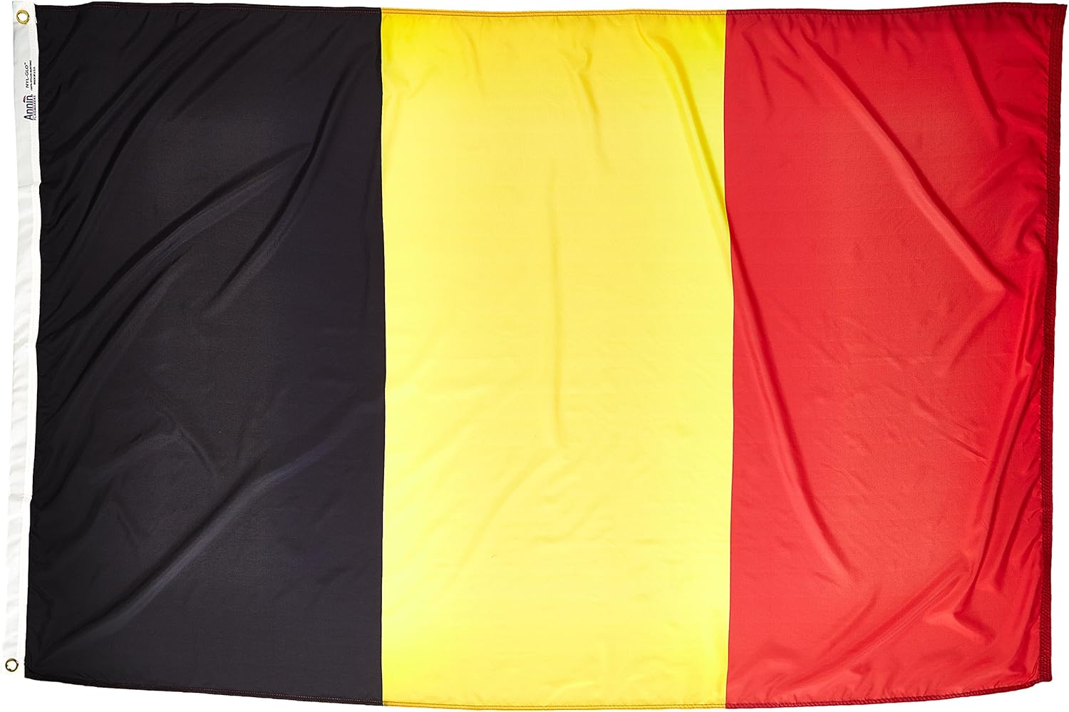 Annin Flagmakers Belgium Flag USA-Made to Official United Nations Design Specifications, 5 x 8 Feet (Model 190615)