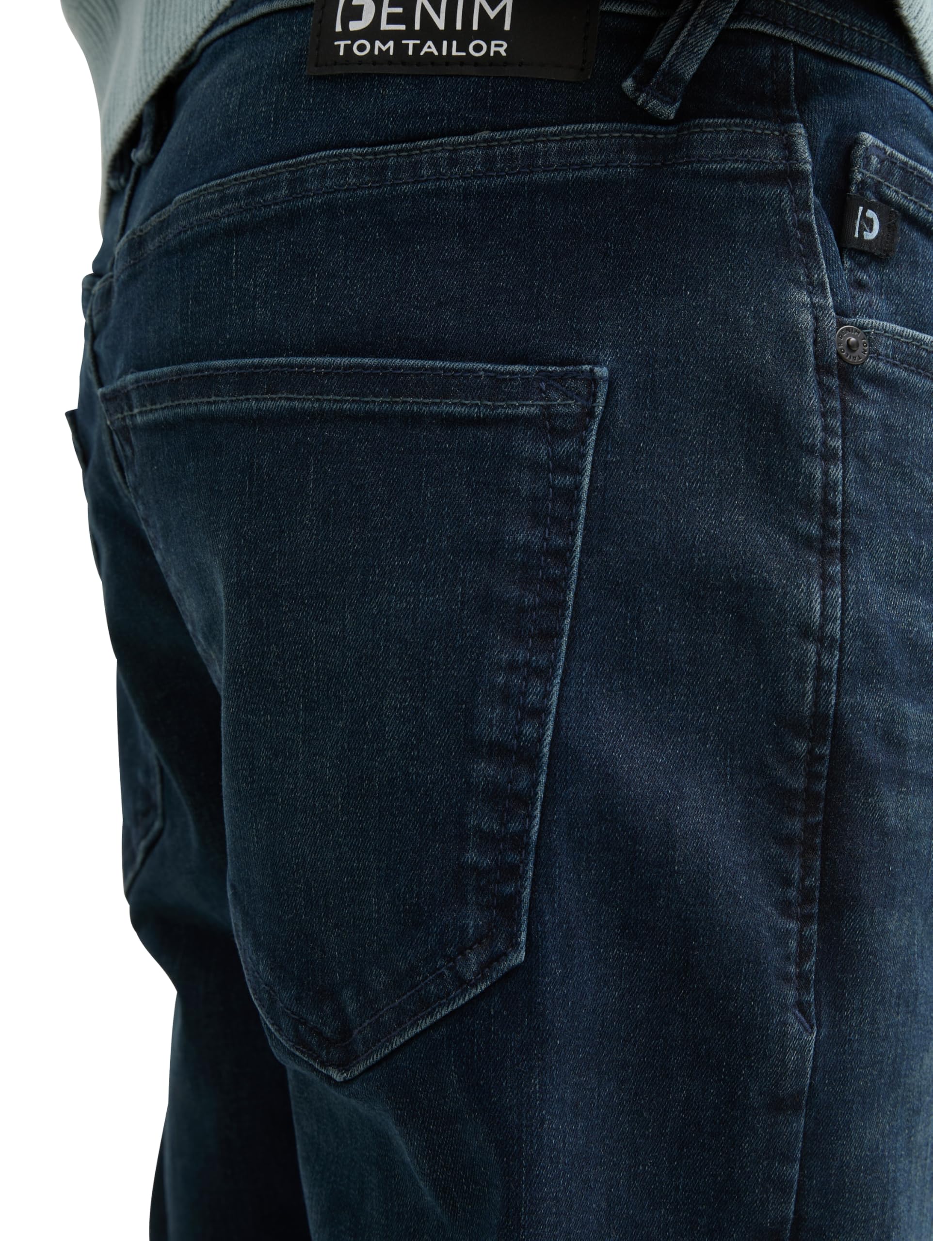 Tom Tailor Denim Herren Tapered Slim Fit Jeans mit Stretch 1044288
