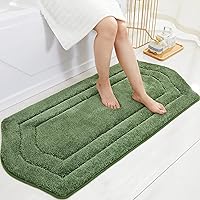 Vista 57 de COSY HOMEER Alfombras de baño extragruesas, antideslizantes, felpa suave, 100% poliéster fuerte, absorbente de agua para sala de estar, baño, Beige