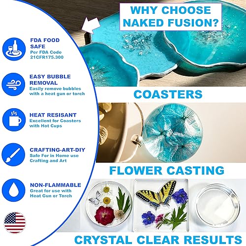 Miniatura 7 de -Resina de arte de resina epoxi- Claridad de diamante-Fórmula original- Resina del artista para recubrimiento, arte de resina, geodas, mesa, bar,