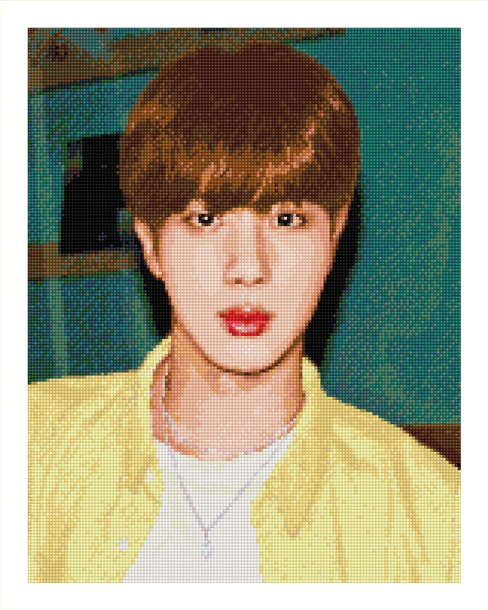 ILOVEPAINTING BTS Official Merchandise Cubic Painting_Jin Ver.4 (Photo Card)