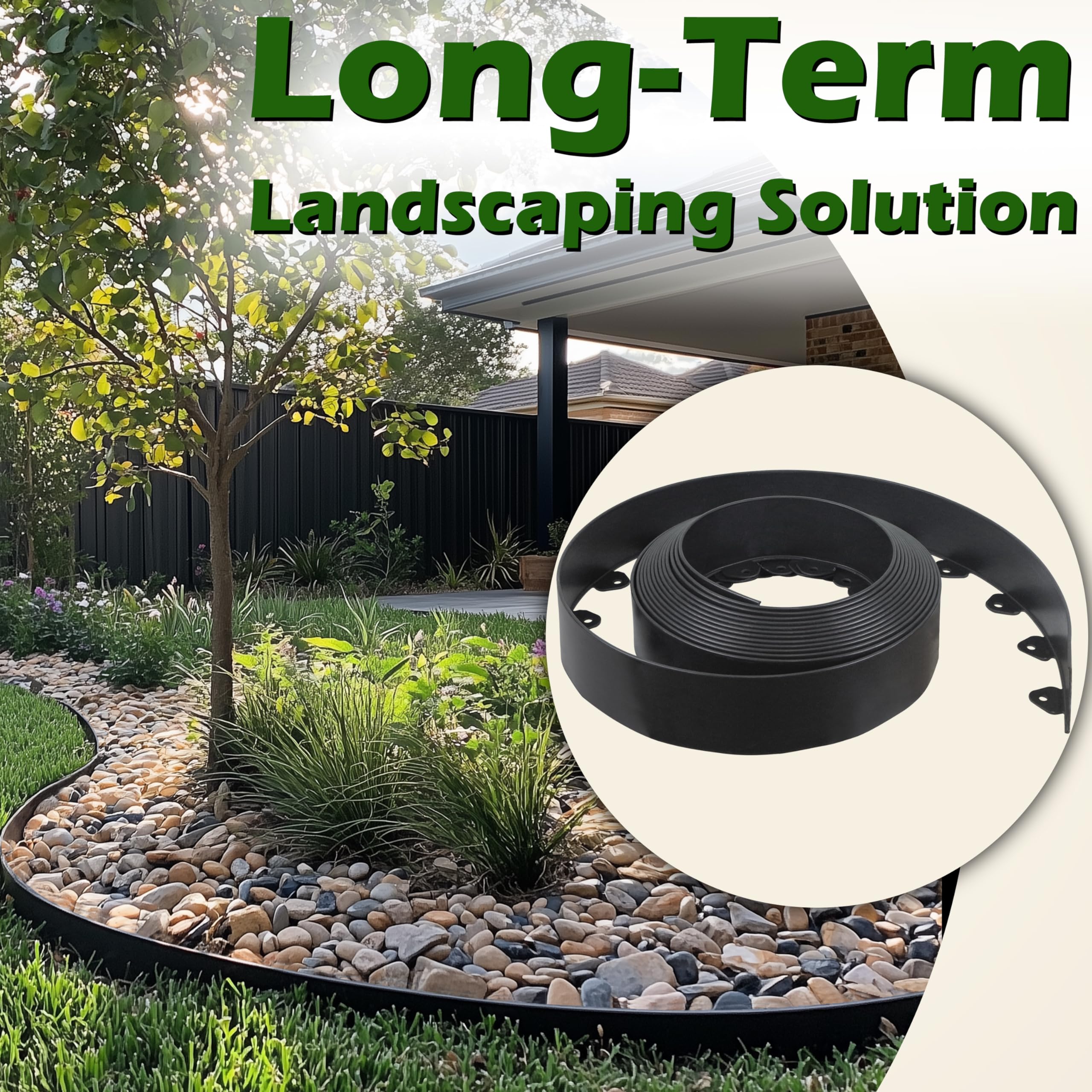 Amazon.com : Gardzen Landscape Edging Kit, 60-Foot Long, 3-Inch