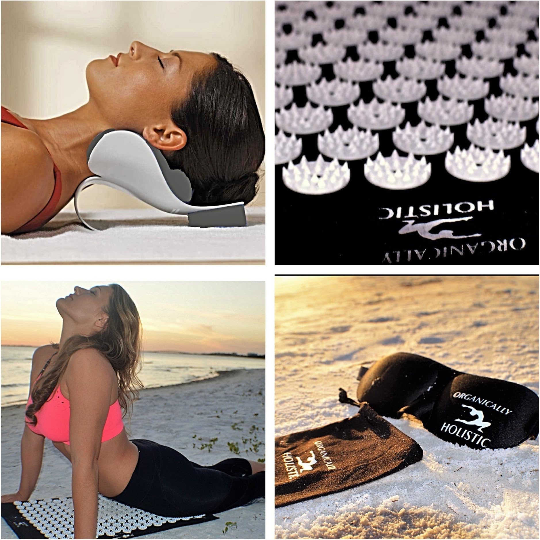 Get All This Acupressure Mat & Cervical Pillow Set for Neck, Back Pain Relief Muscle Stress & Relaxation Acupuncture Meditation Mat Set Includes 4 Items Acupressure MAT