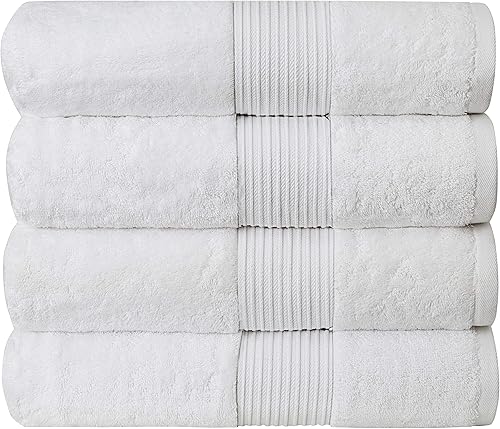 Miniatura 1 de Toallas de baño de algodón de lujo Bliss - 34 x 56 pulgadas, toalla de baño extra grande de calidad premium - 650 GSM - Suave, absorbente