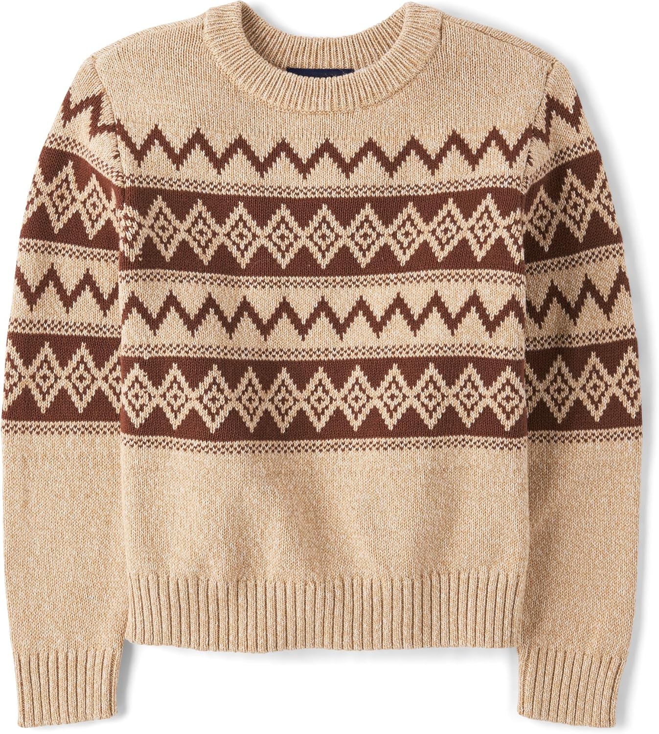 The Children's Place Boys Long Sleeve Crew Neck Pullover Sweater