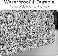 Vista 5 de GRANNY SAYS Cestas de mimbre para organizar, cestas de almacenamiento para estantes, cestas pequeñas para mostrador, cesta de almacenamiento Gris