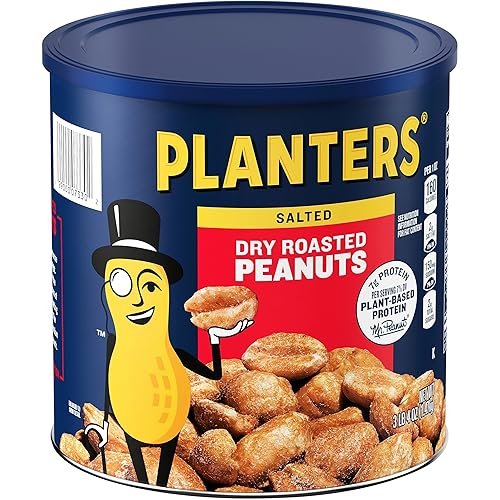 Miniatura 4 de Planters - cacahuetes tostados secos, bote de 52 oz (paquete de 2)