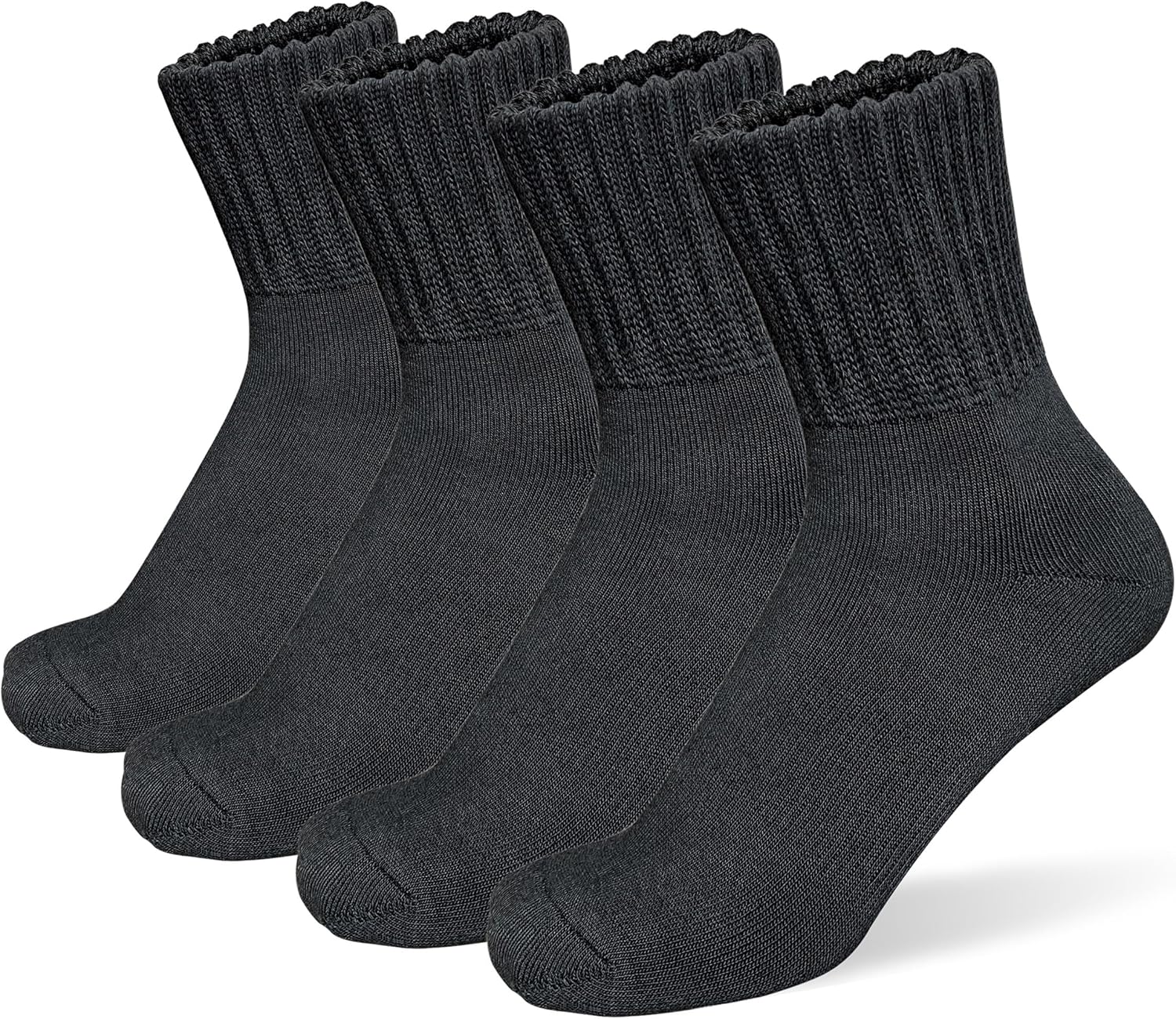 suaskk Womens Thick Cushioned Thermal Boot Socks Warm Cozy Crew Socks 4 Pairs
