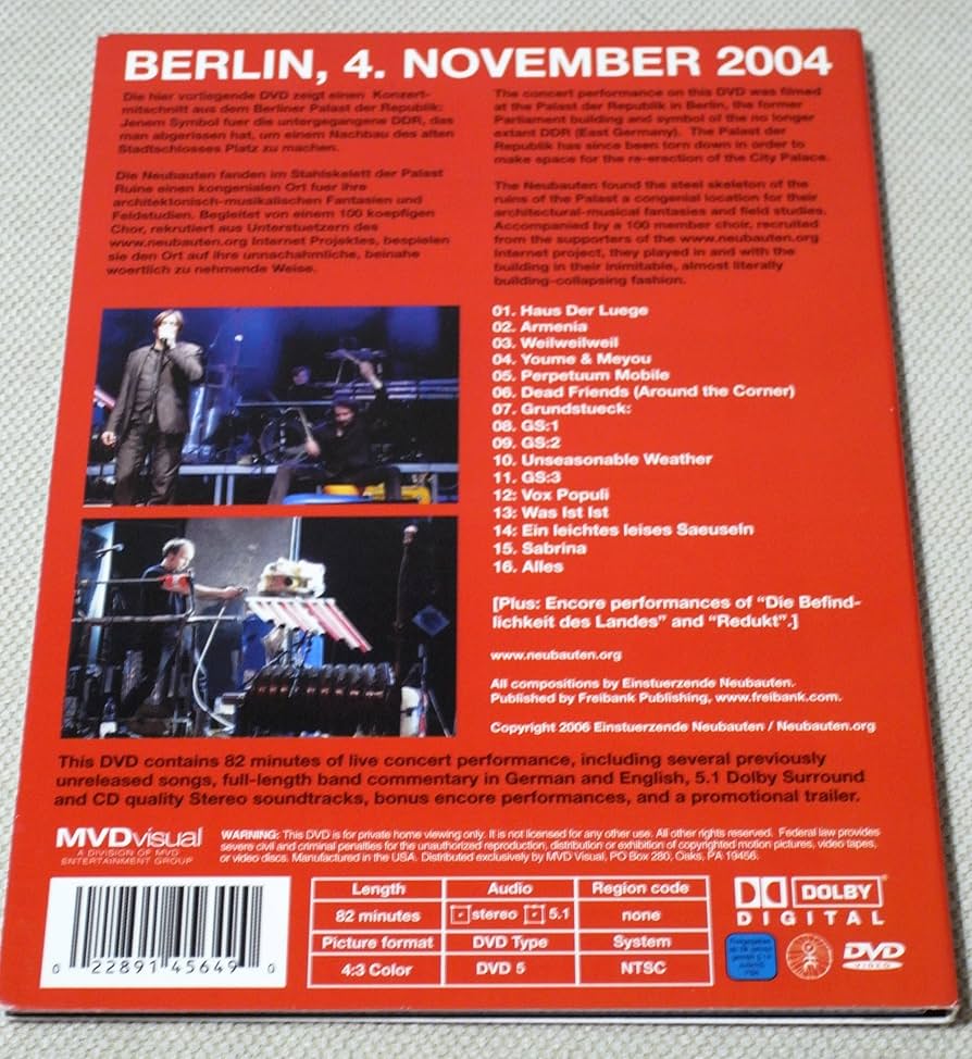 Einstürzende Neubauten - Palast der Republik: Amazon.de