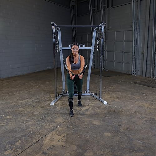 Miniatura 7 de Powerline (PFT50) Entrenador funcional por Body-Solid - Equipo compacto de gimnasio de doble polea con pila de peso de 210 libras, poleas giratorias