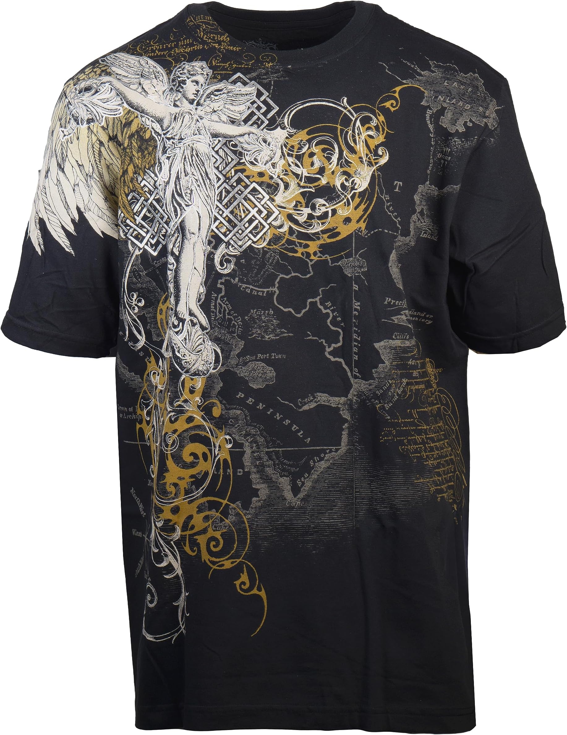 Konflic Archangel World Atlas MMA Muscle Heavy Weight T-Shirt