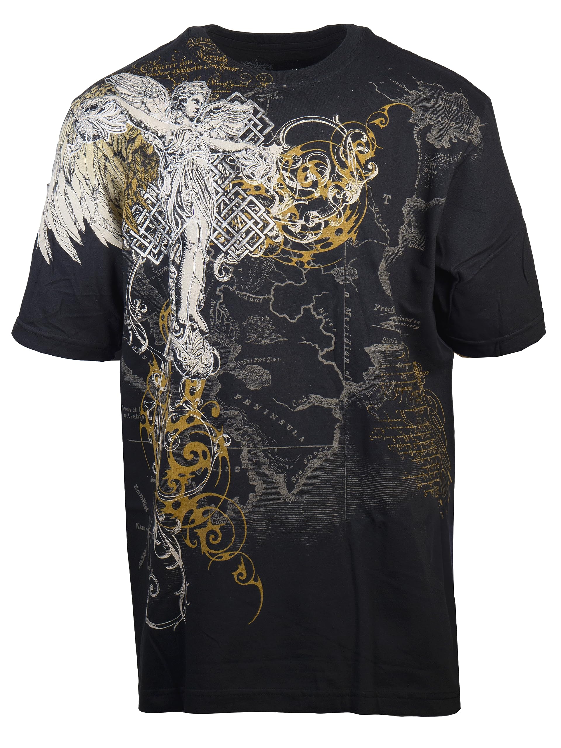 Konflic Archangel World Atlas MMA Muscle Heavy Weight T-Shirt