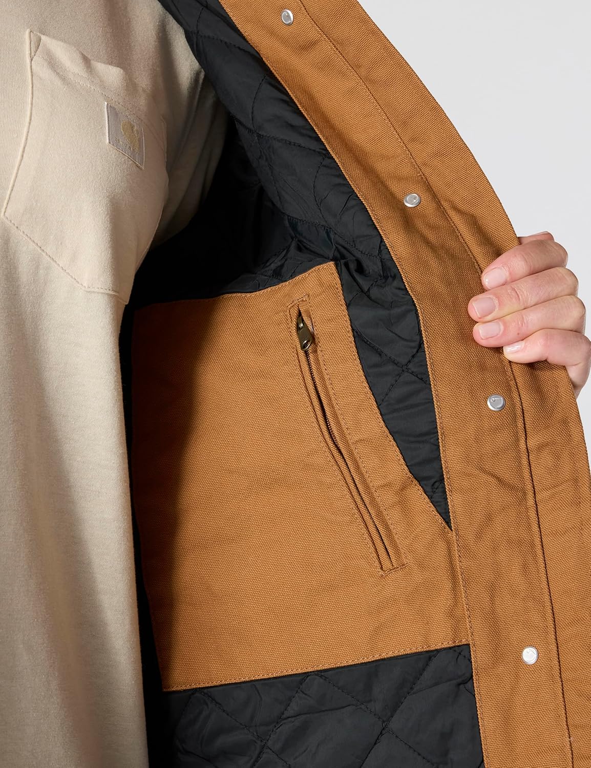 Carhartt Women's Loose Fit Washed Duck Coat - Image 6