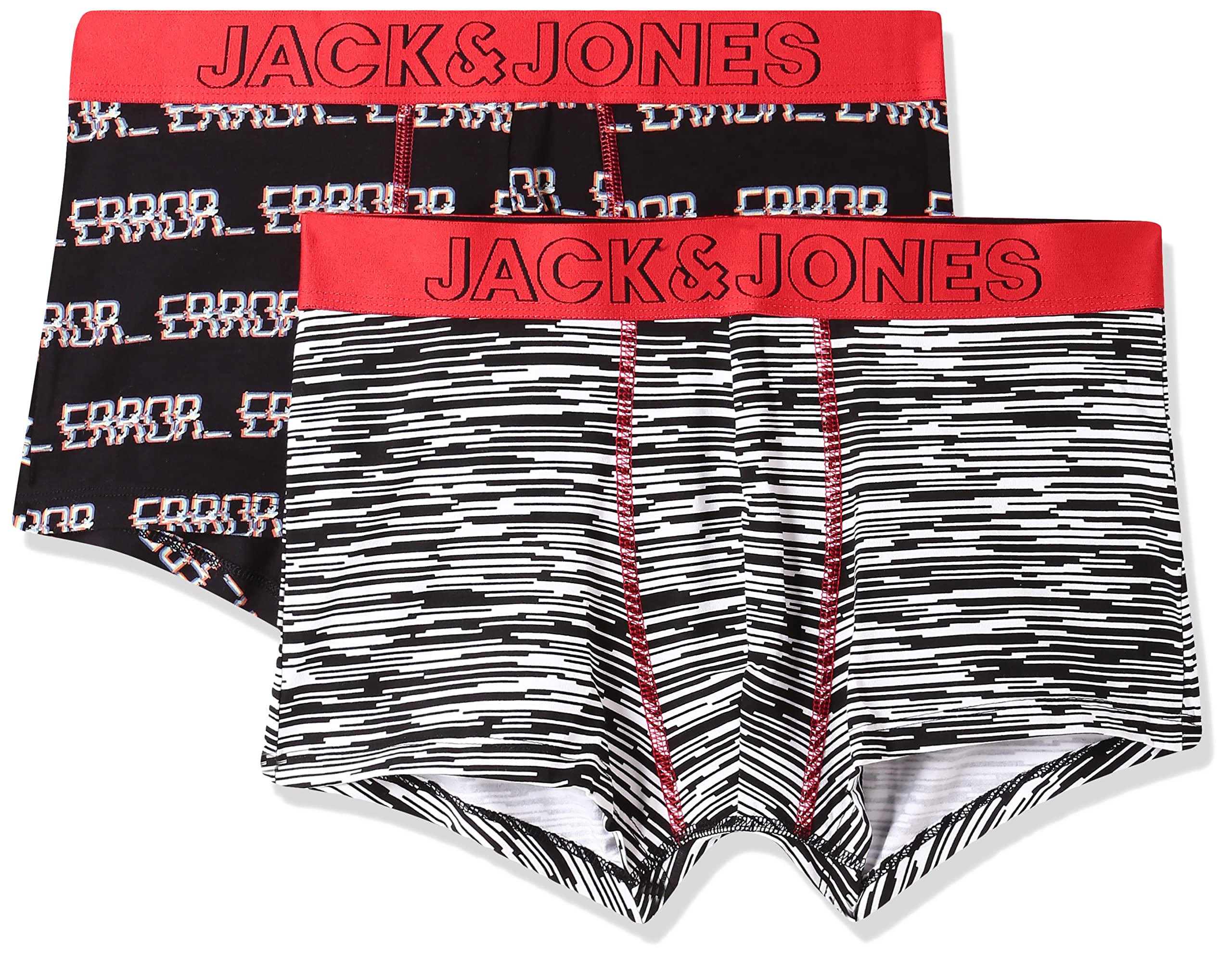 jack & jones Men's Cotton Blend Classic Regular Printed Trunks (Pack of 2)-picture-32
