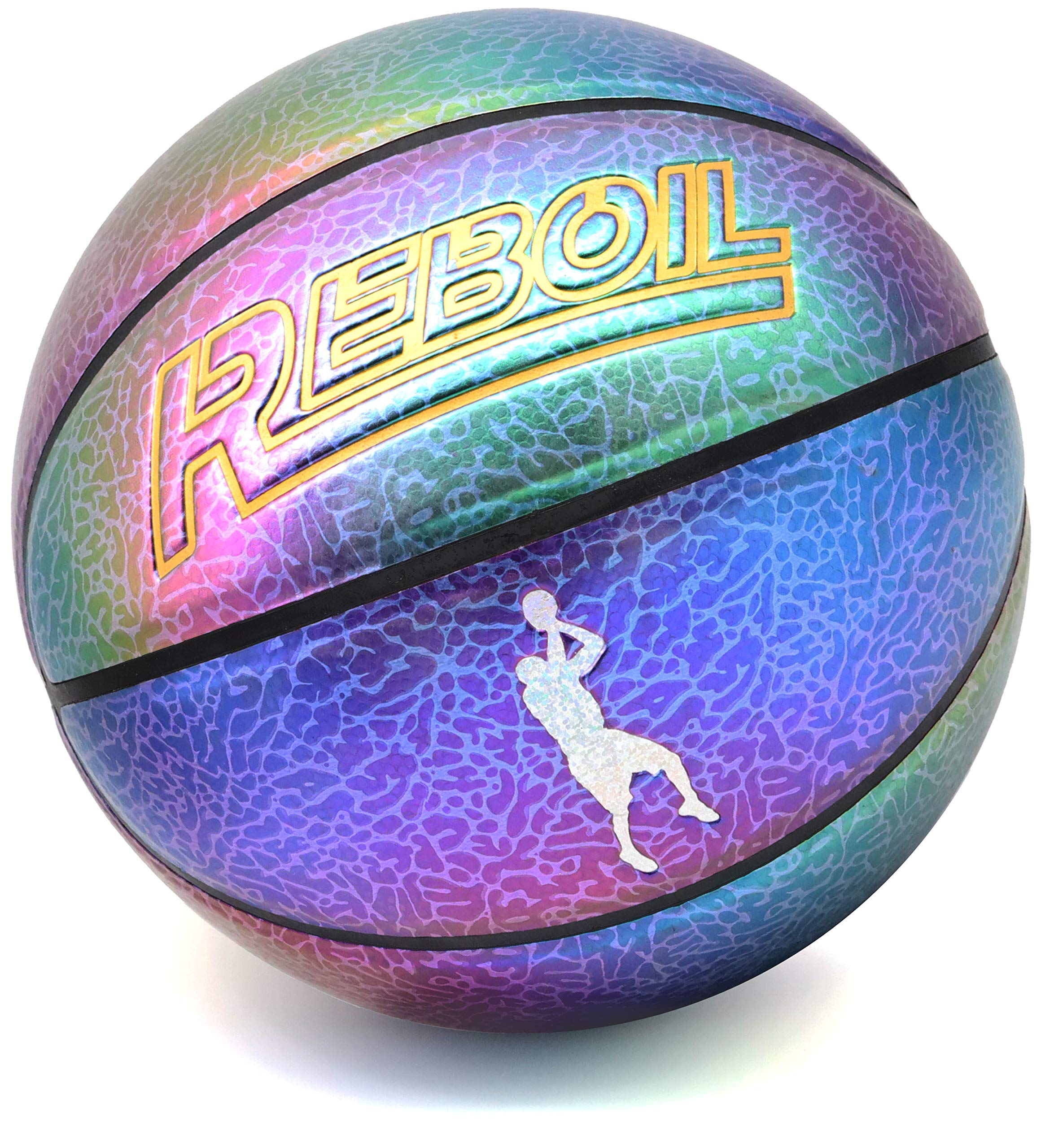 reboilphase REBOIL Mamba Spirit Basketball (Size 3 & Size 4 Kids, Size 5/6 Youth&Women, Size 7 Adult)-Leather Basketball Gift for Fans- Game Ball, Youth Basketballs & Kids Basketball