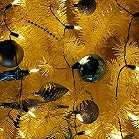 Vista 6 de Joliyoou Guirnalda de 50 luces LED de color blanco cálido, 16 pies, funciona con pilas, mini luces de Navidad con 8 modos de iluminación