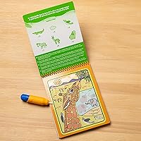 Vista 10 de Melissa & Doug On The Go Water Wow! Almohadilla de actividades reutilizable para revelar el agua - Safari - Certificado FSC