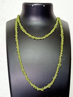 86 cm (34 tum) naturligt peridot chip-pärlband 150 karat - paket med 20, oklippt grus / fri form, klimpar för pärl- smyckestillverkning, konst & hantverk, grossist - augusti månadssten